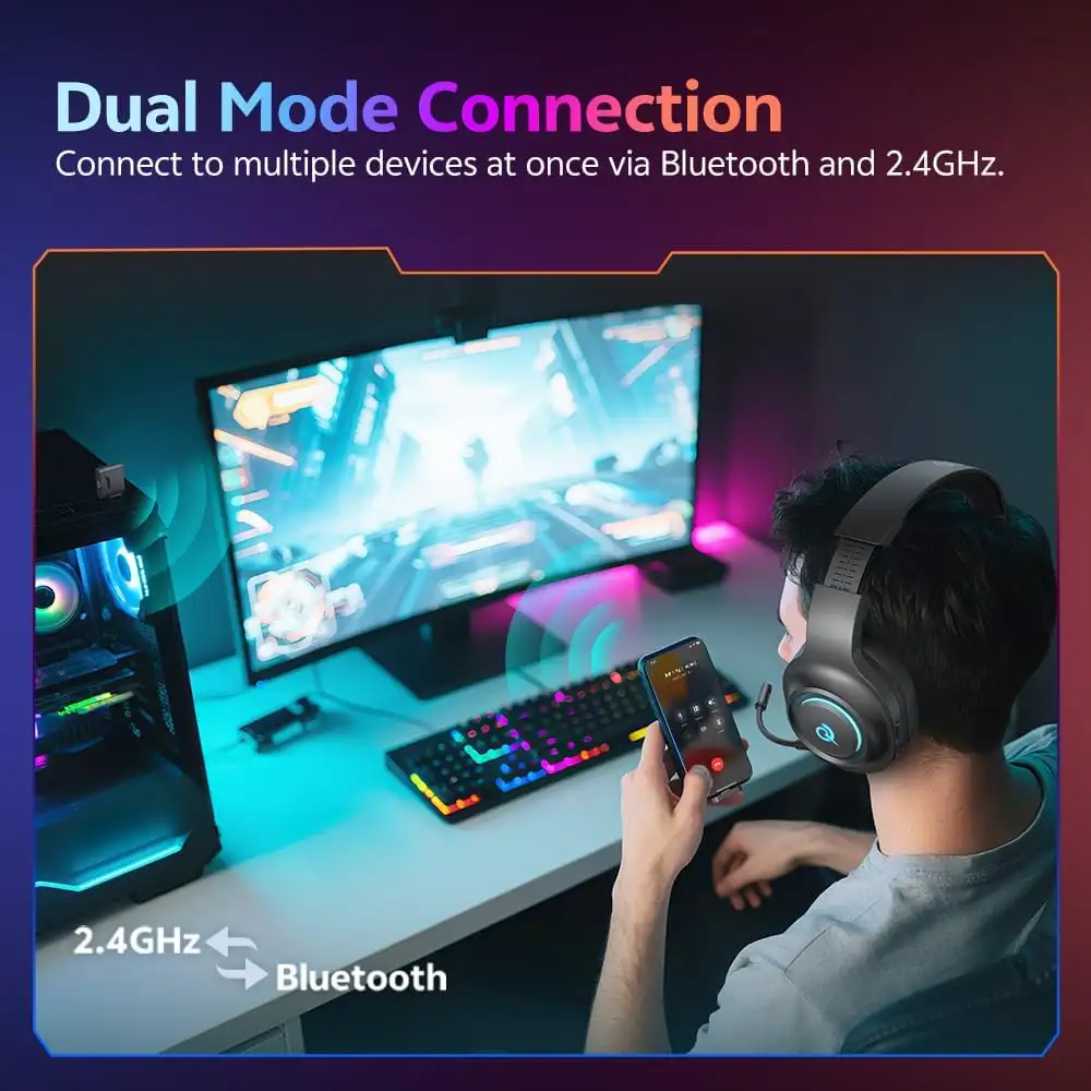 QCY Heroad V200 7.1 Virtual Headset H4GM