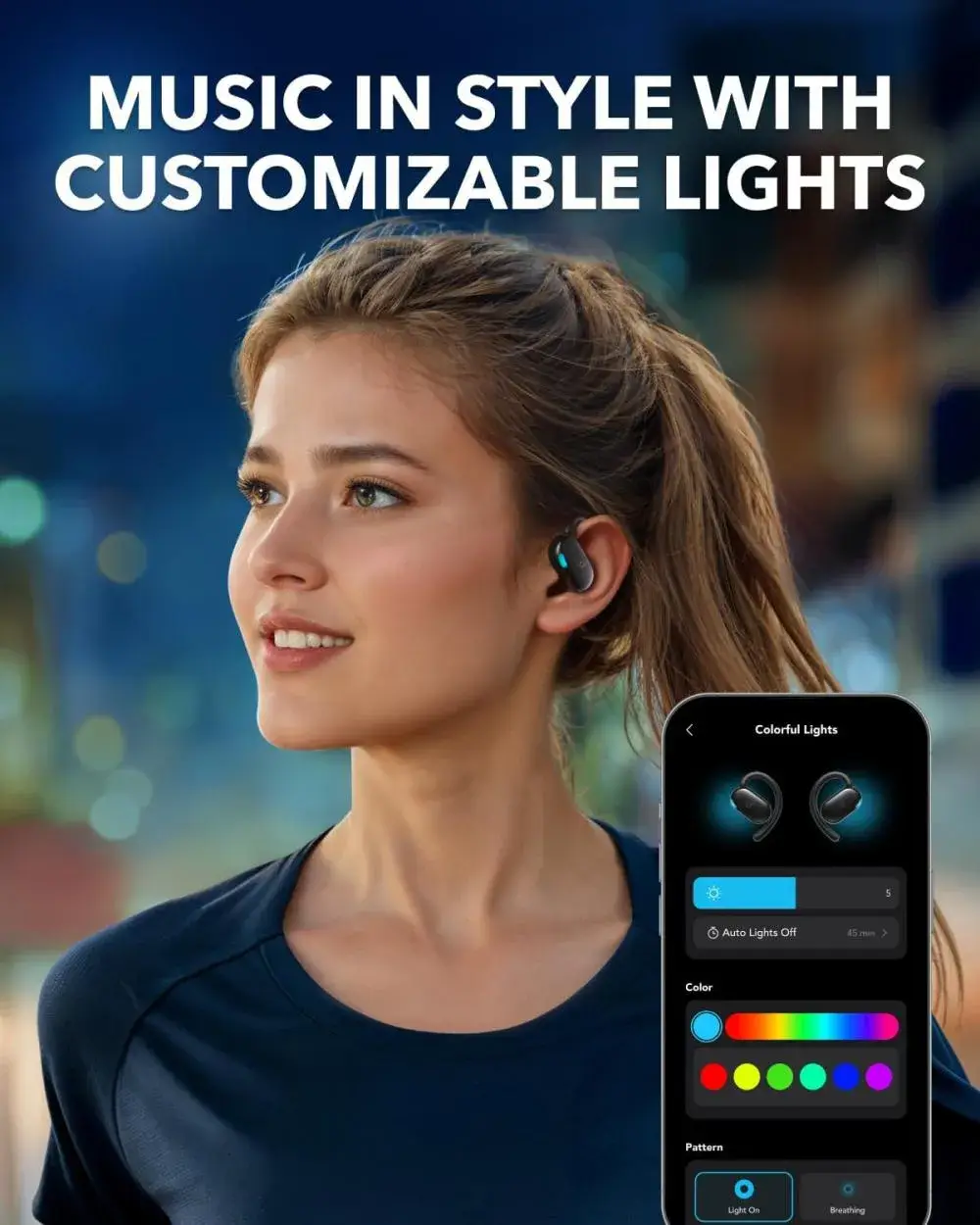 Anker Soundcore V20i Open-Ear Wireless Headphones with Adjustable Ear Hooks