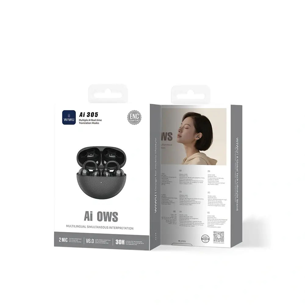 WiWU Ai305 Wireless Earbuds Multilingual Real-Time Translation