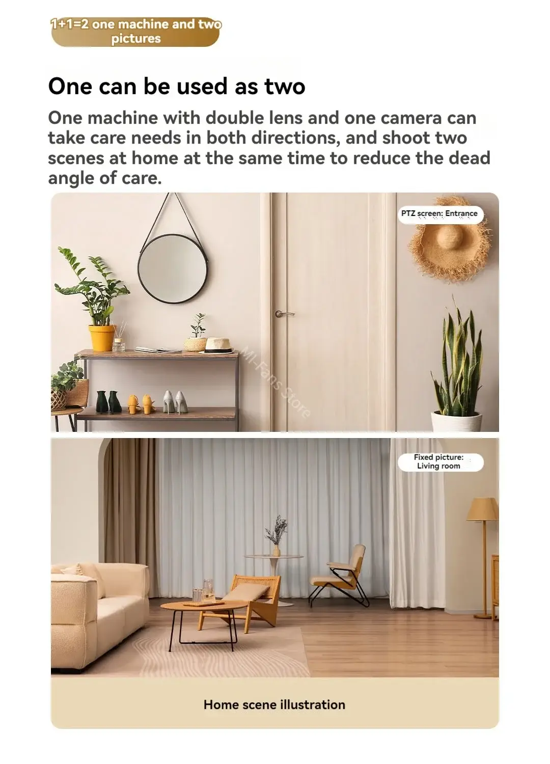 Xiaomi Smart Camera C300 Dual Lens Edition 3MP