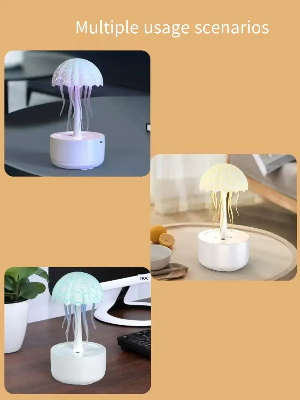 Jellyfish Humidifier Fragrance Diffuser Colorful Night Light