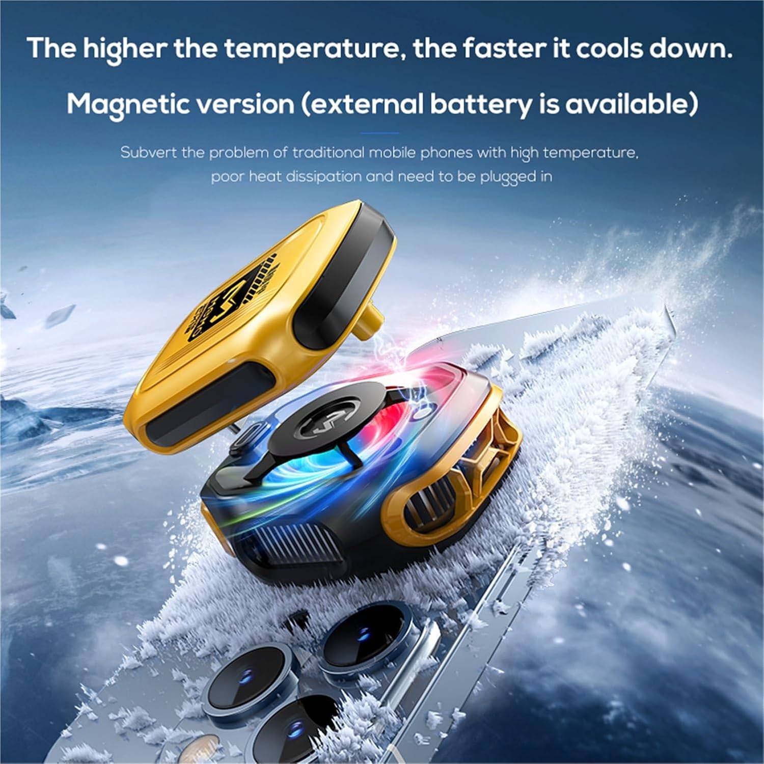 MEMO CX12 Rechargeable Mobile Phone Cooler with Digital Temperature Display