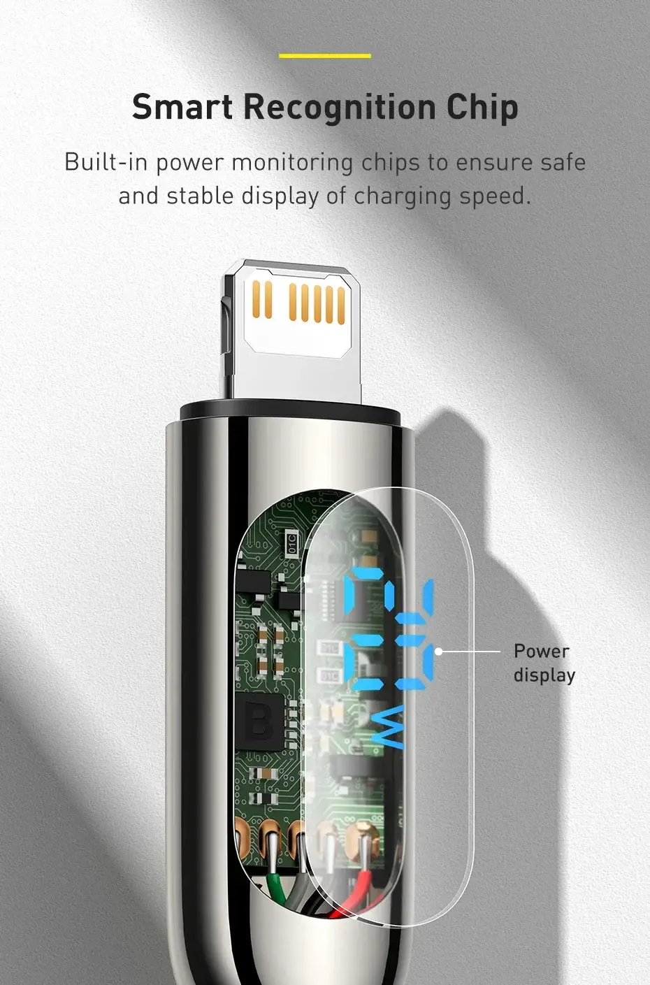 Baseus Display Fast Charging Type-C to Lightning Cable 20W 2m