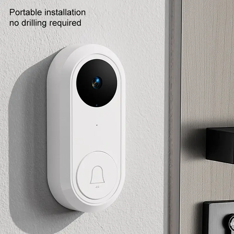 Smart Wireless Video Doorbell with AI Motion Detection and Easy Installation