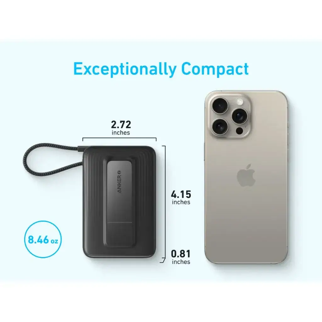 Anker Zolo A1685 10,000mAh 30W Magnetic Power Bank with USB-C Cable