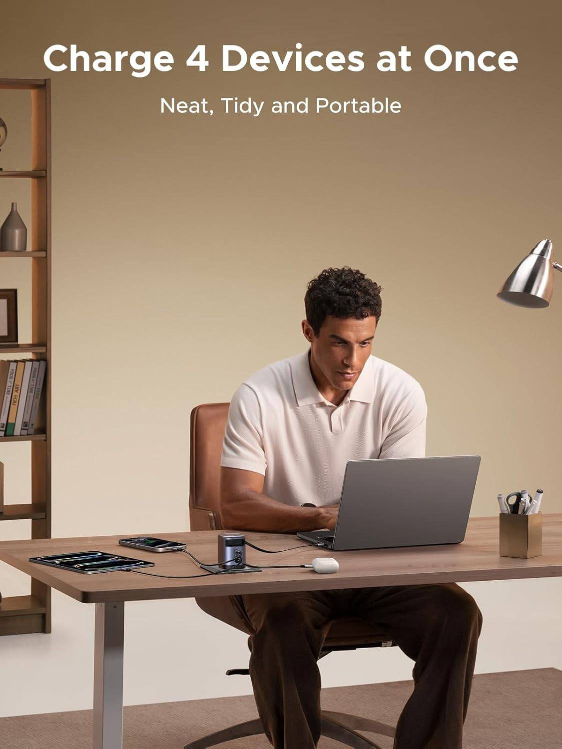 UGREEN Nexode X606 100W GaN USB-C Retractable Fast Charger with Built-in Cable