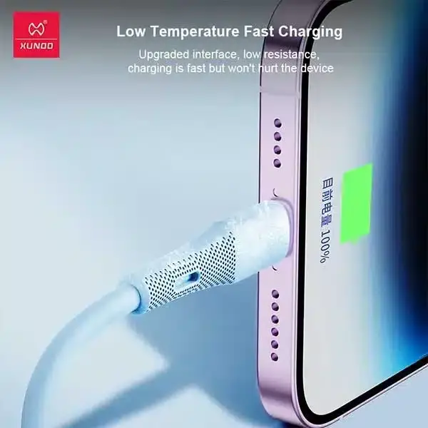 XUNDD XDDC-021 Soft Silicone Type-C to Lightning Fast Charging Data Cable