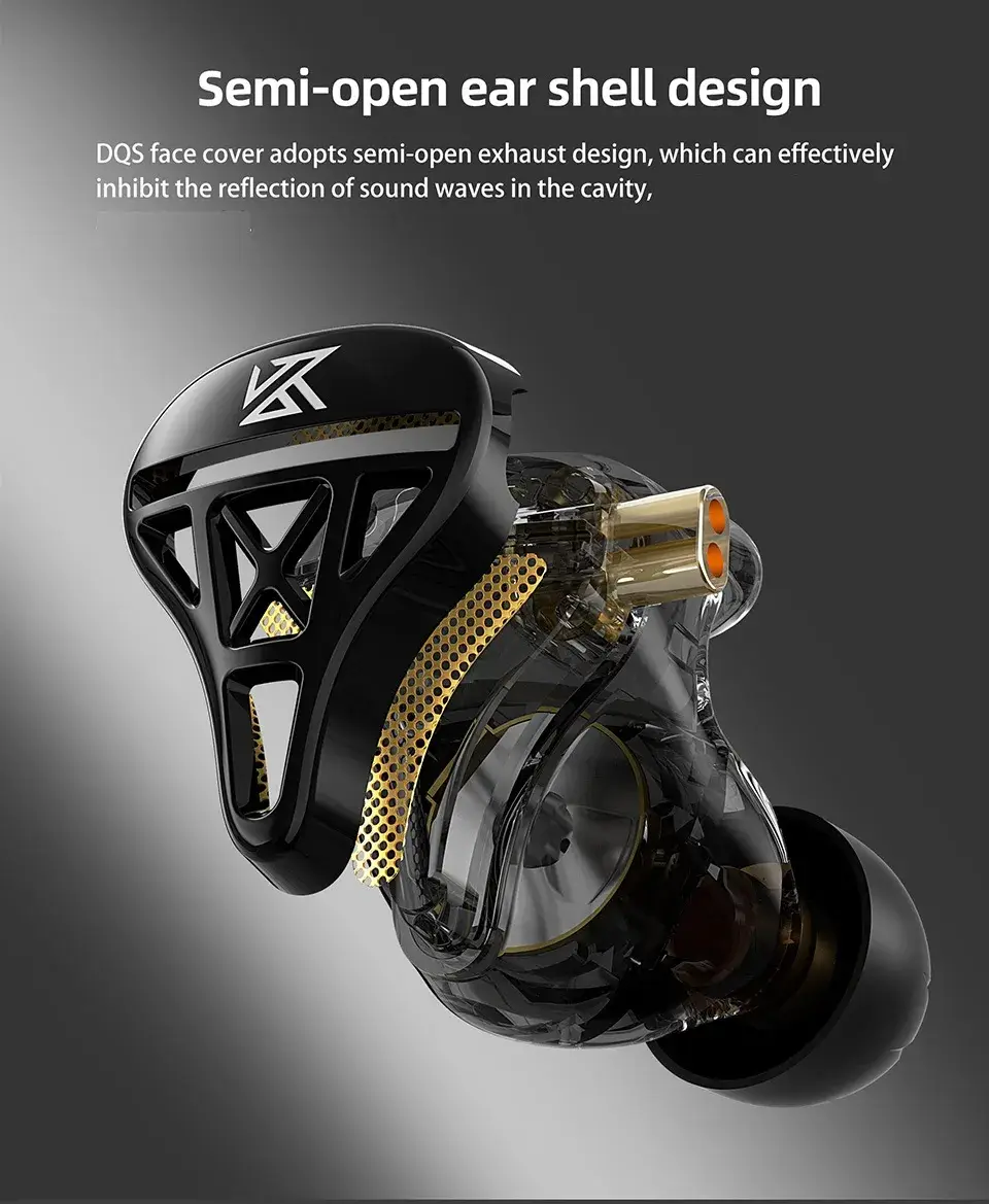 KZ DQS New Generation Legendary Dynamic Driver In-Ear Monitors (IEM)