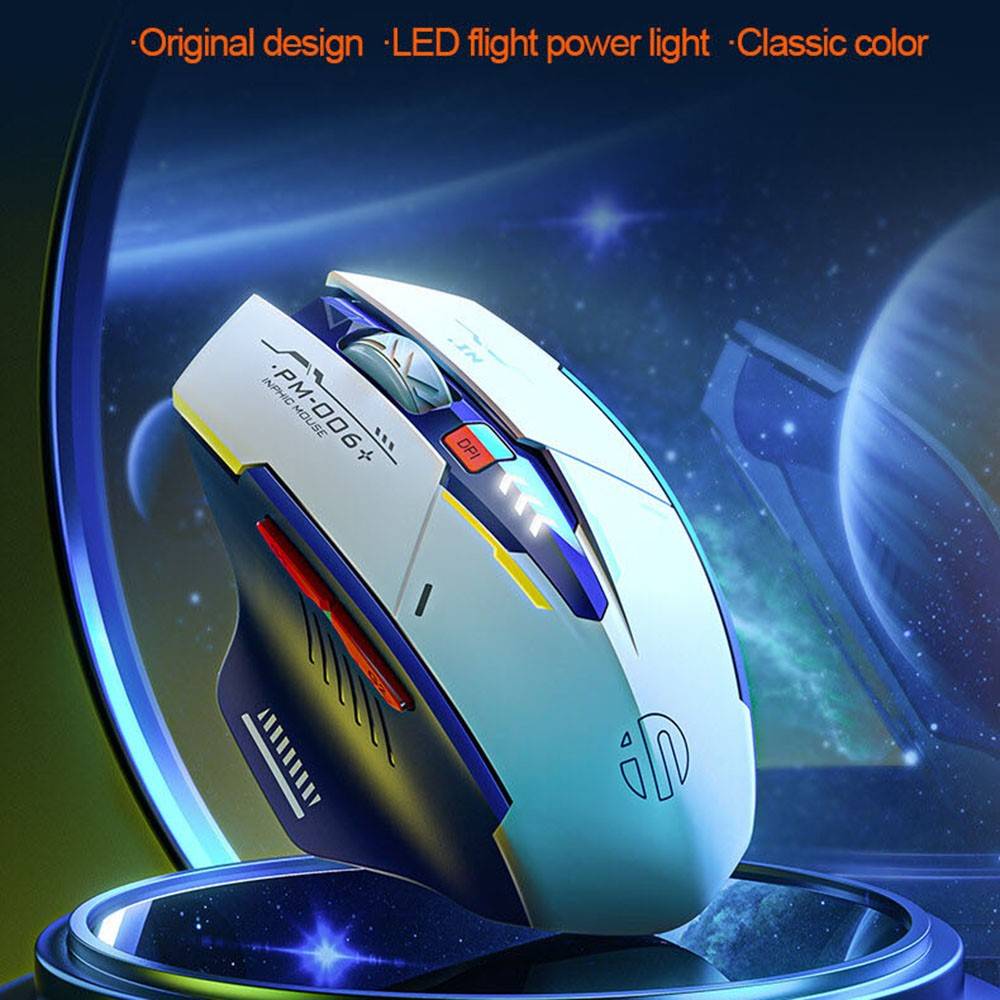 INPHIC F9 Mecha Version Rechargeable 2.4G Wireless Gaming & Office Mouse for Computer and Laptop