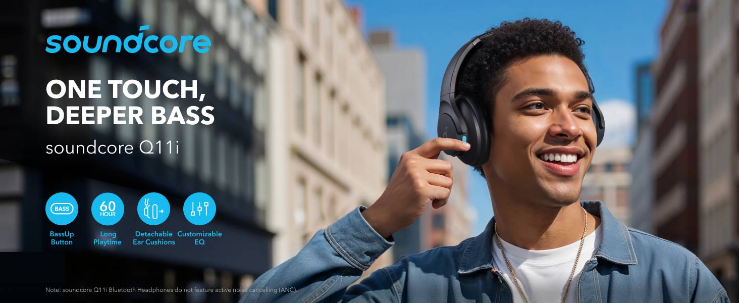 Anker Soundcore Q11i Over-Ear Wireless Bluetooth Headphones