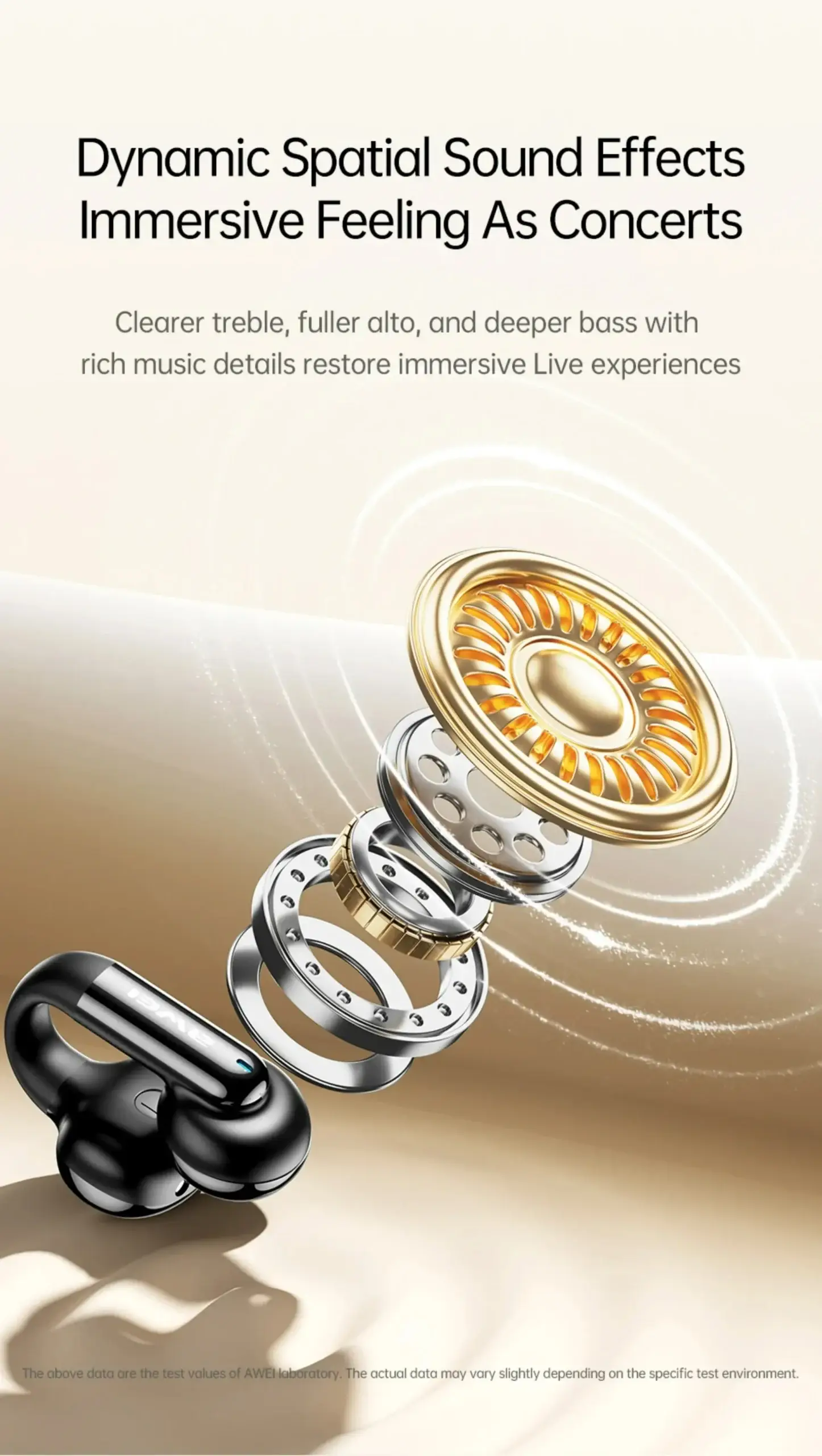 AWEI TZ30 Open-Ear Clip Bluetooth Headset
