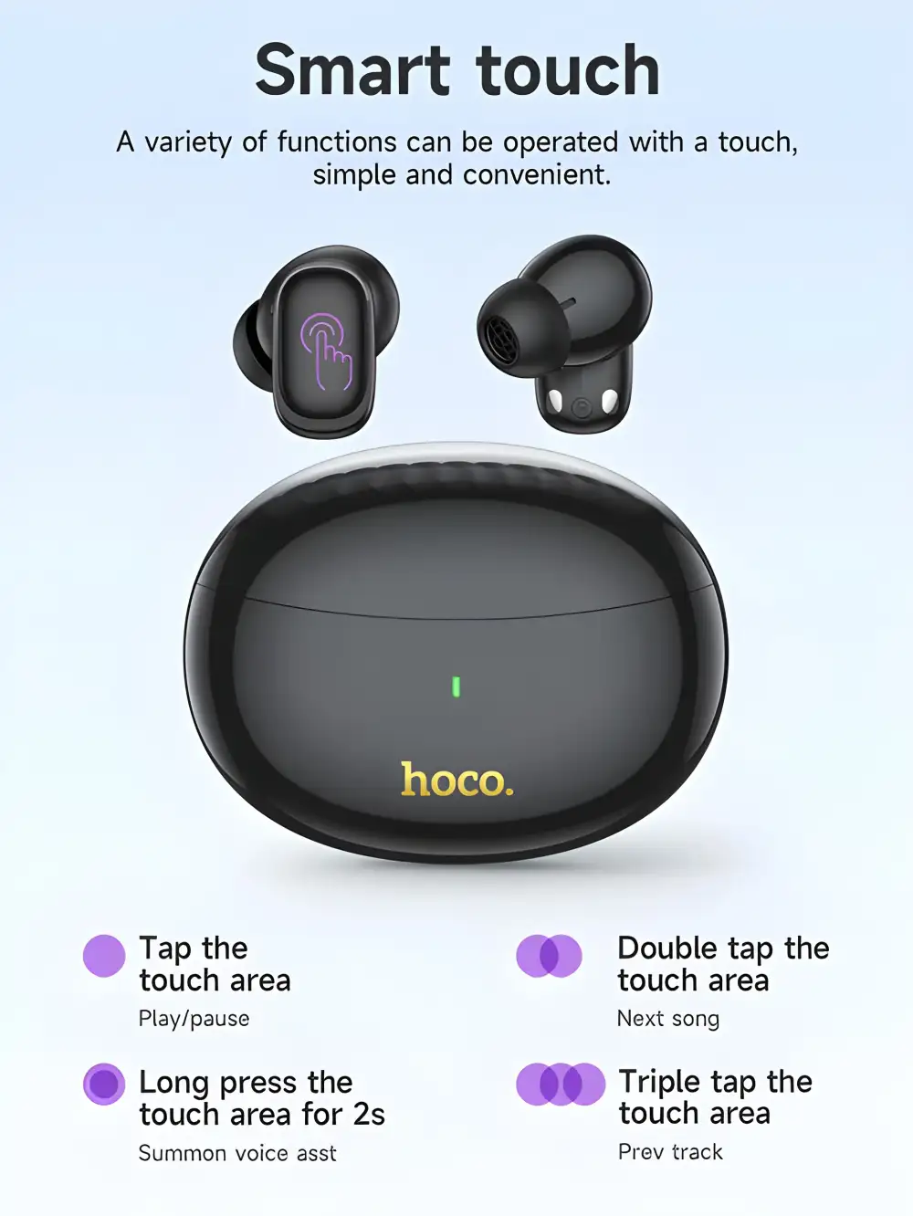 HOCO EQ17 ANC + ENC TWS Wireless Bluetooth Earbuds