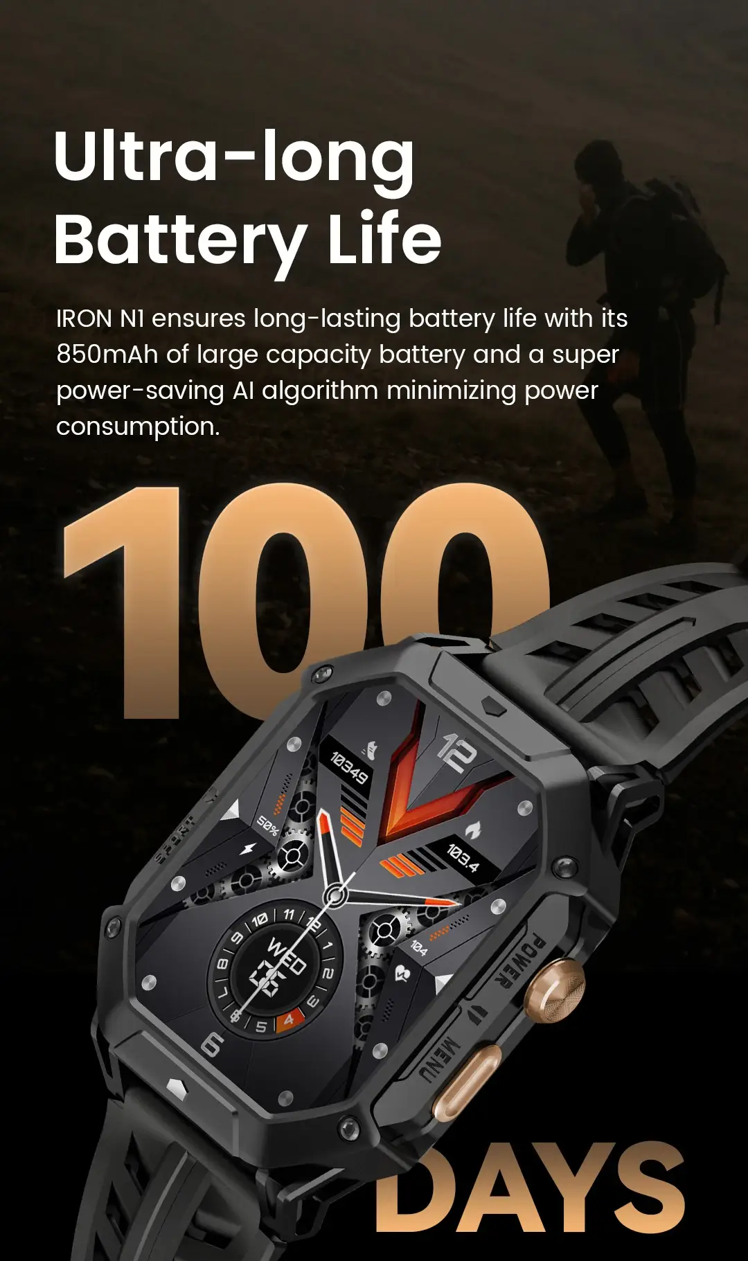 Haylou IRON N1 Bluetooth Calling Smartwatch