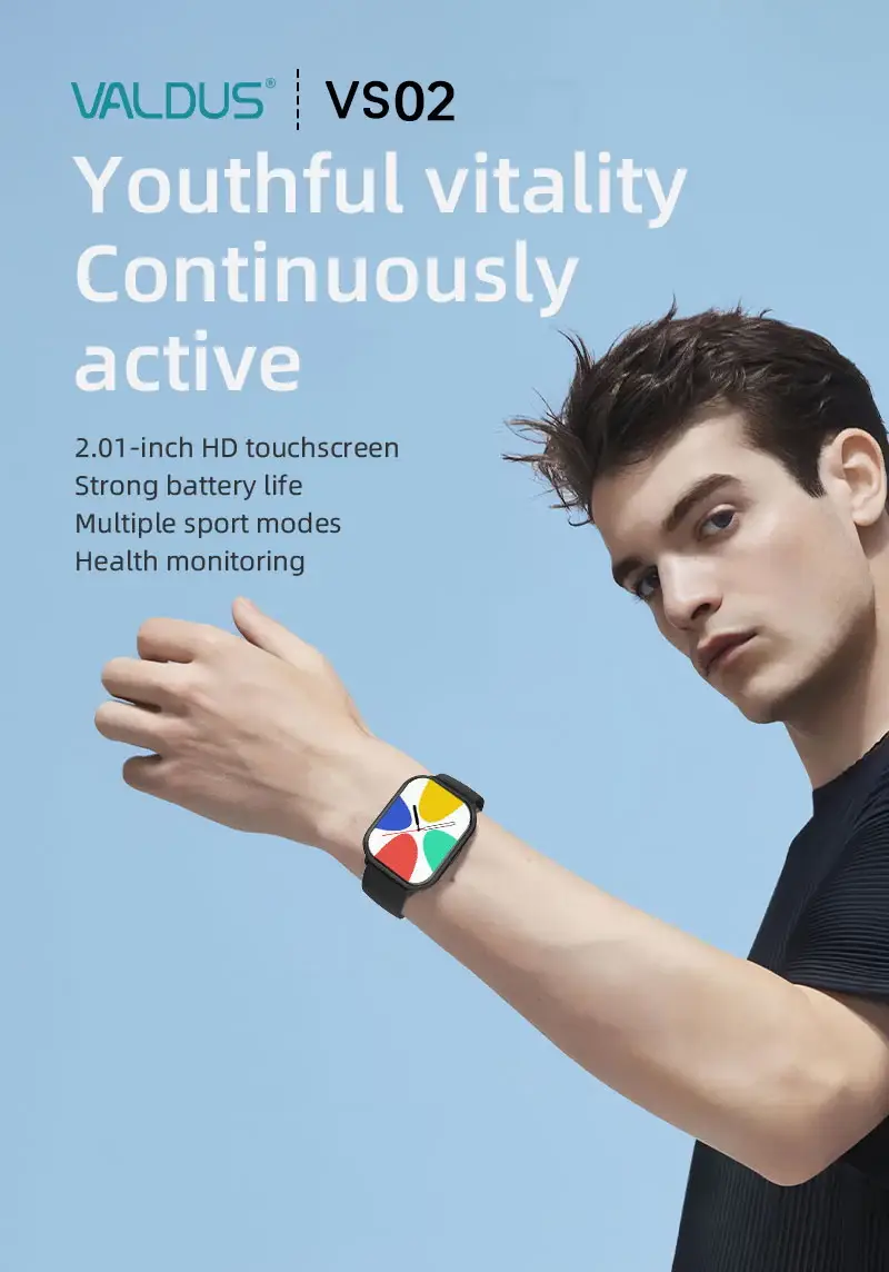 VALDUS VS02 Fashion Hybrid Smart Watch for Men & Women Activity & Fitness Tracker