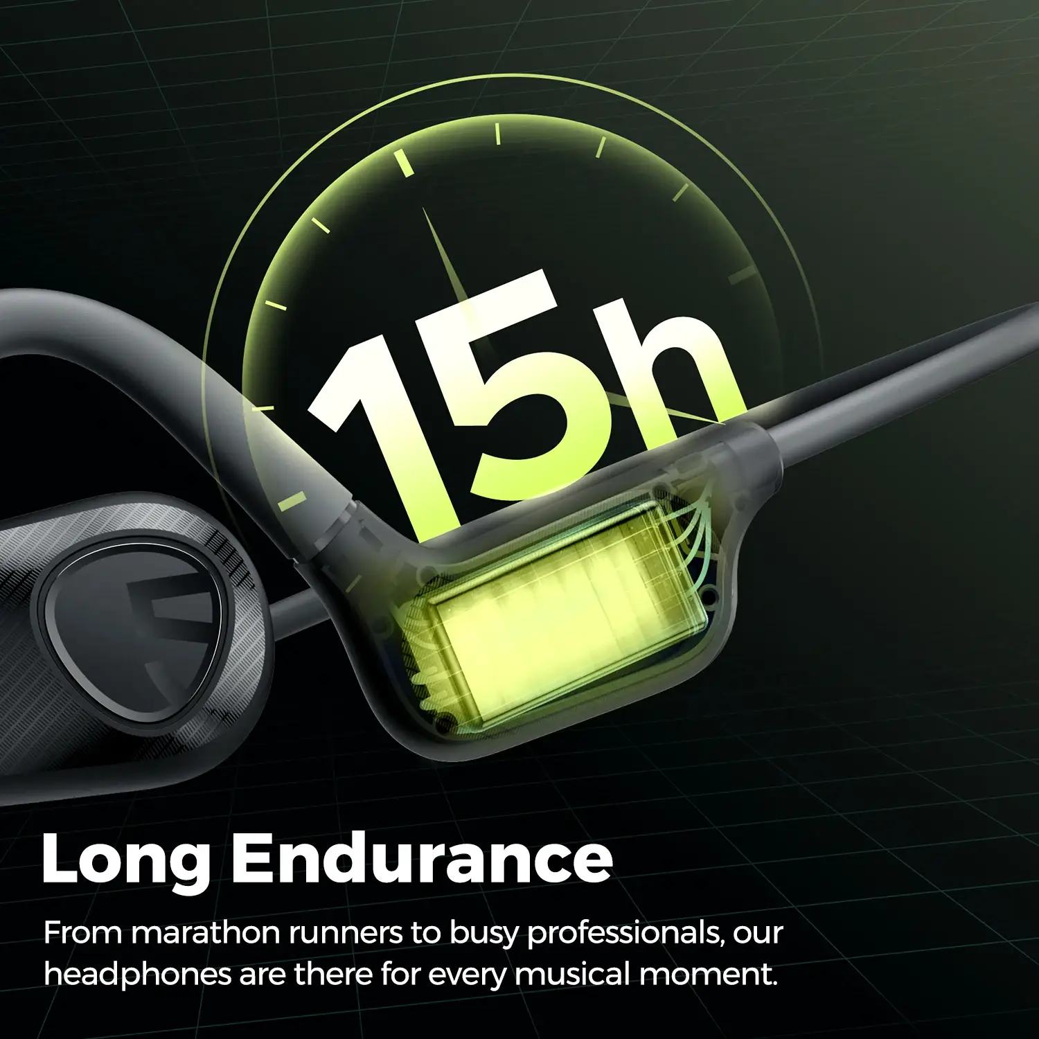 SoundPEATS RunFree Lite2 Open-Ear Bone Conduction Sports Headphones