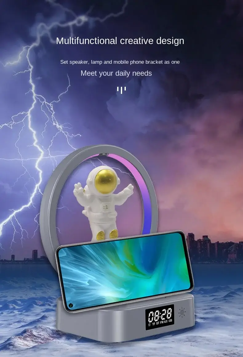 Magnetic Levitation Astronaut Bluetooth Speaker with 360° Floating Sound