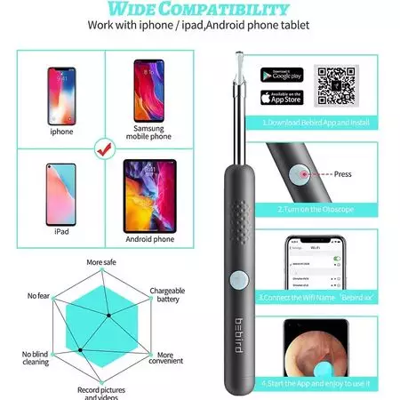 Xiaomi Bebird R1 Wireless Smart Visual Ear Cleaning Endoscope