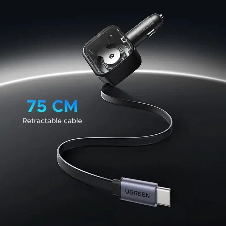 UGREEN 60W/90W/145W High-Power Car Charger with Fast Charging Support