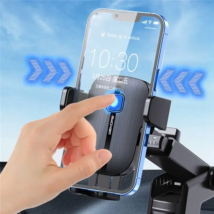 WEKOME S55 Universal Car Phone Holder with Strong Vacuum Suction and Anti-Shake Stability
