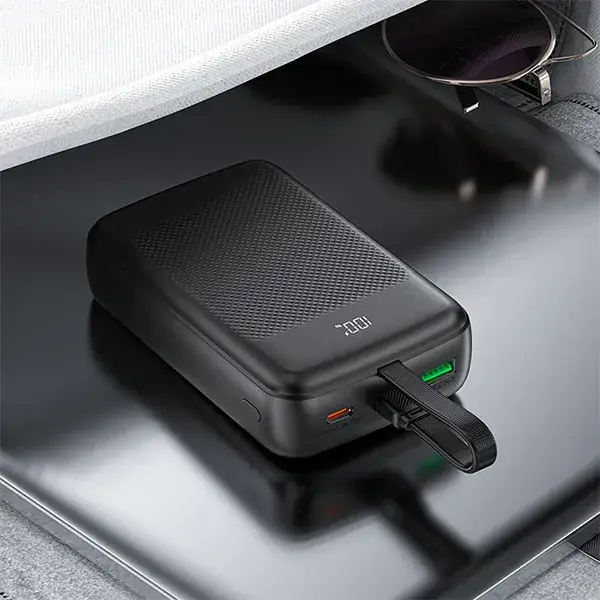 ACEFAST M14 20000mAh Power Bank 22.5W PD Fast Charging with Built-in USB-C Cable
