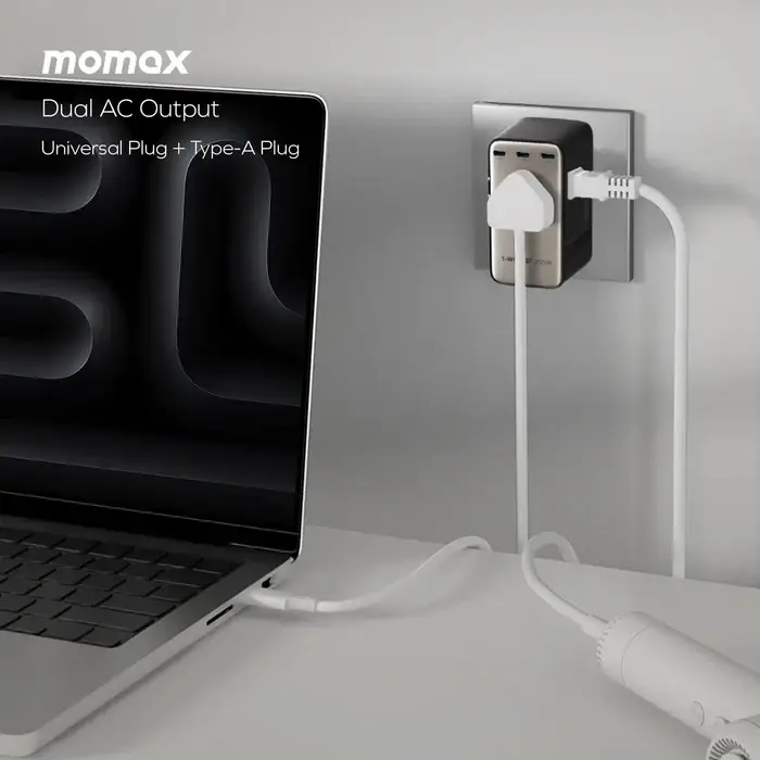 Momax UA28 1-World2 205W 7-Port Dual AC Travel Adapter