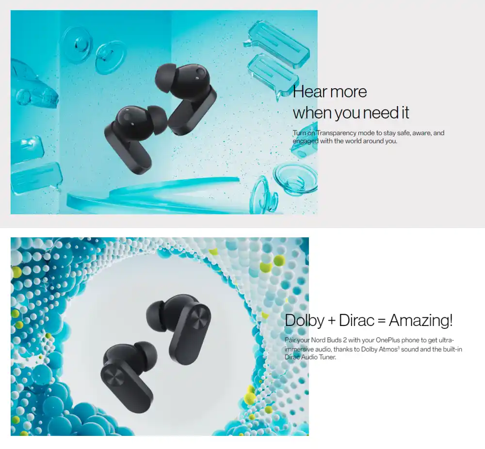 OnePlus Nord Buds 2 ANC True Wireless In-Ear Earbuds