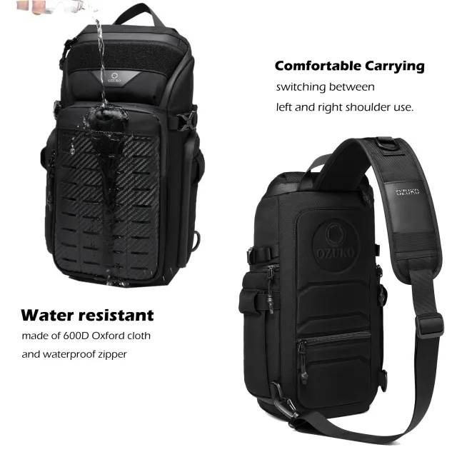 Ozuko 9680 Tactical EDC Sling Crossbody Backpack