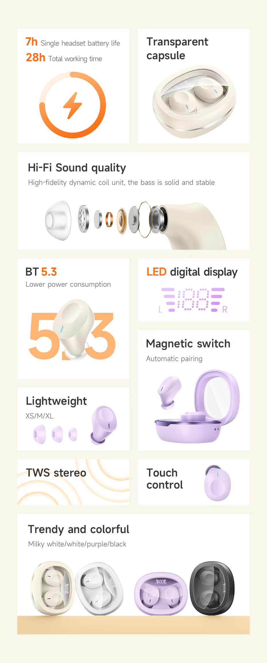 HOCO EQ3 True Wireless Earbuds