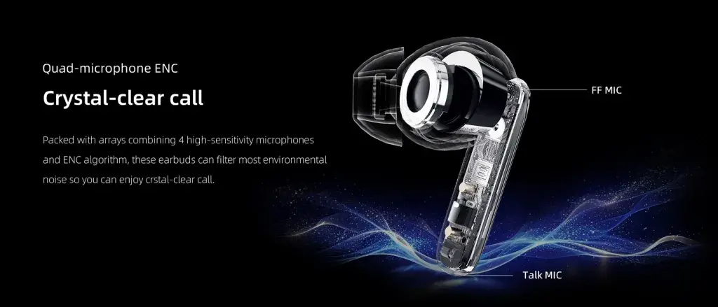 QCY T13 ANC 2 True Wireless Earbuds with Active Noise Cancellation V2