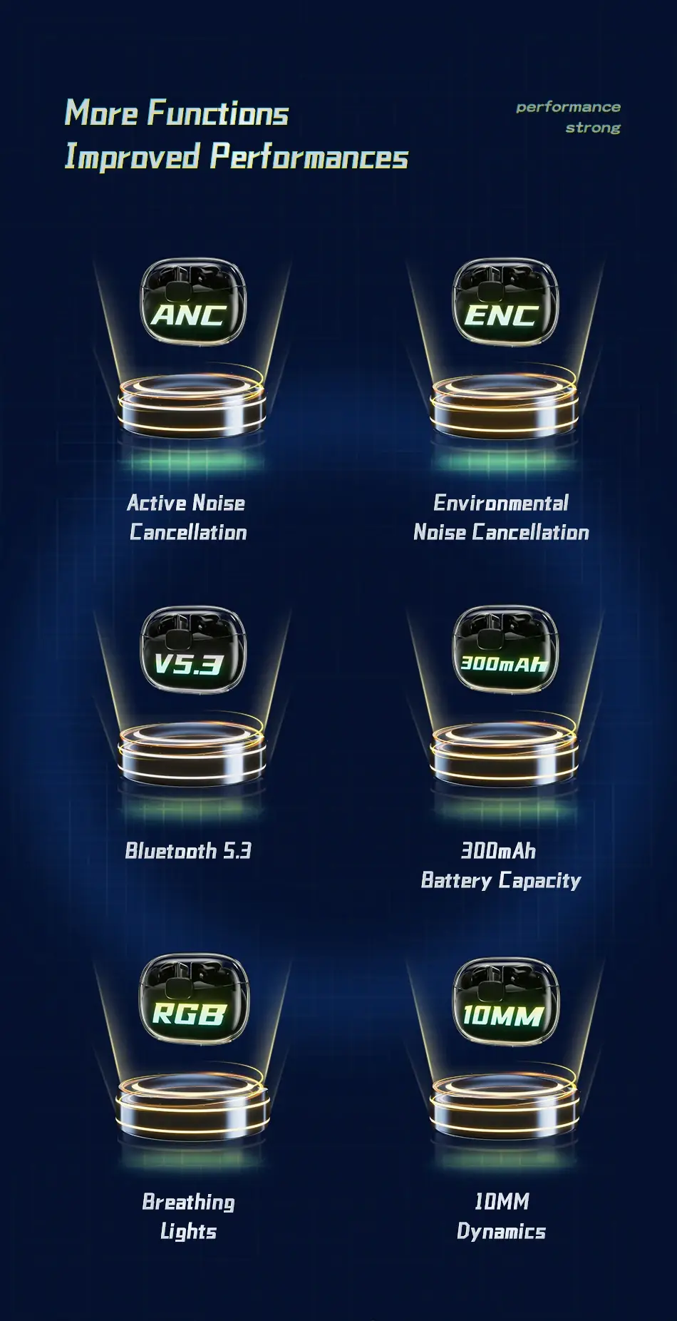 Awei T52 ANC True Wireless Bluetooth Earbuds