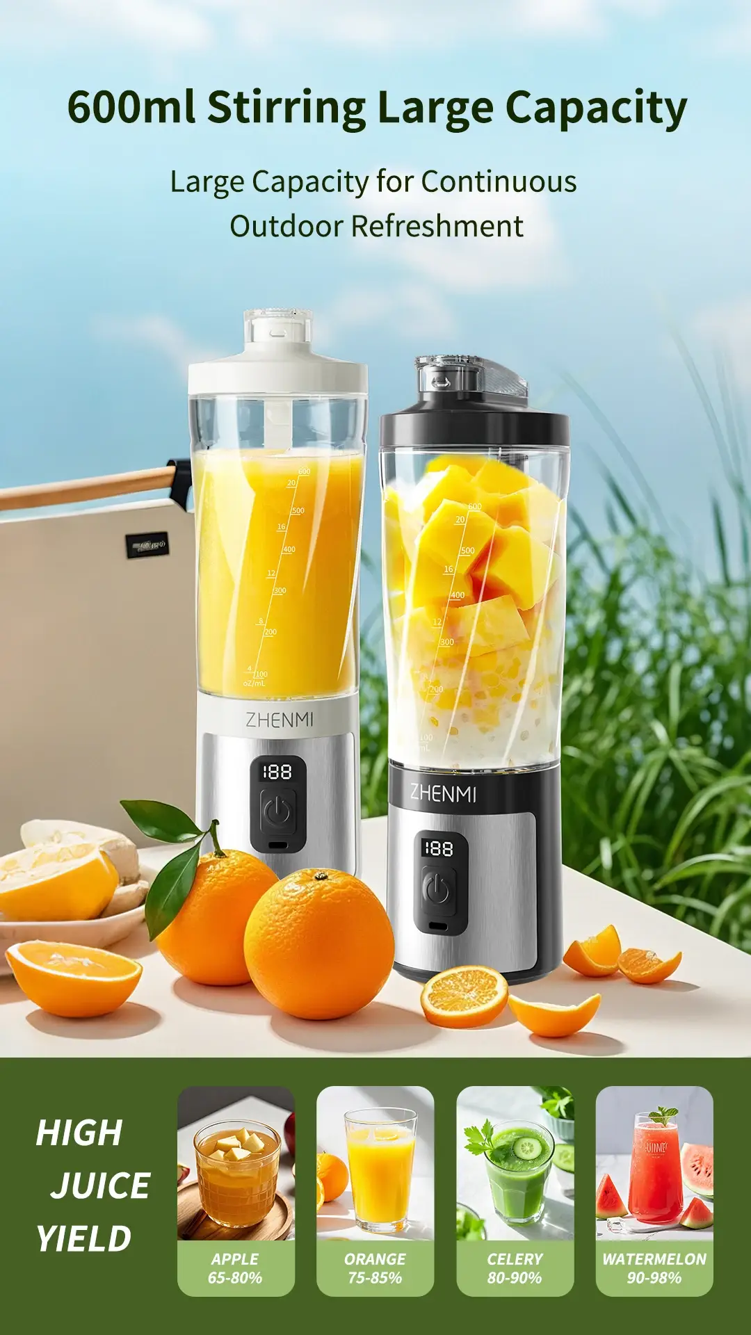 Zhenmi ZMGZ-J17 Portable Ice-Crushing Blender
