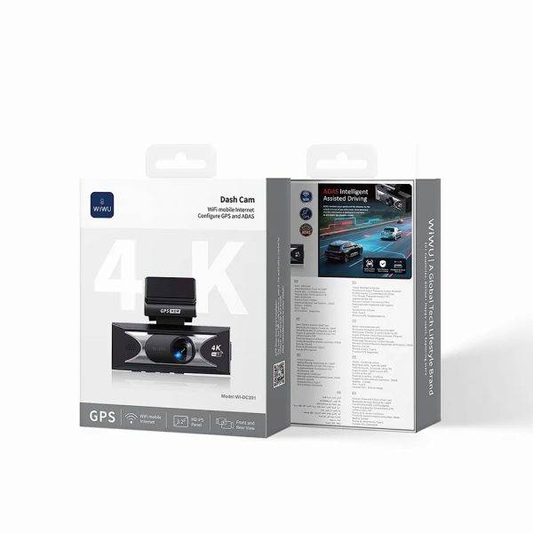 WiWU Wi-DC201 Dash Cam Wifi Mobile Internet Configure GPS and ADAS