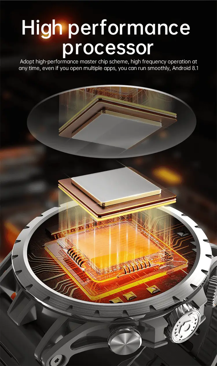 Valdus VG54 Pro AMOLED Display 4G LTE Android Smartwatch