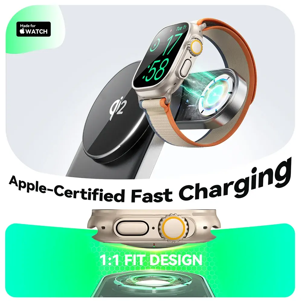 JOYROOM JR-W17 15W 3-in-1 Magnetic Wireless Charging Station