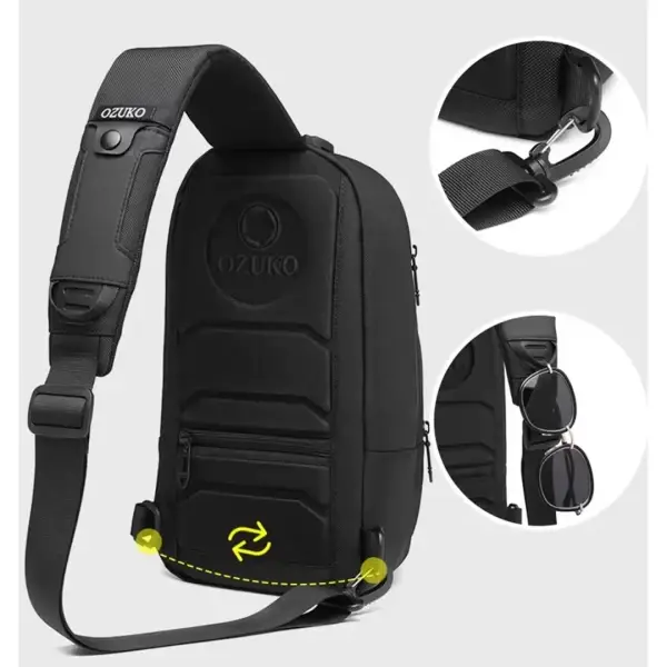 Ozuko 9577 Anti-Theft Crossbody Bag Durable Oxford Fabric Sling