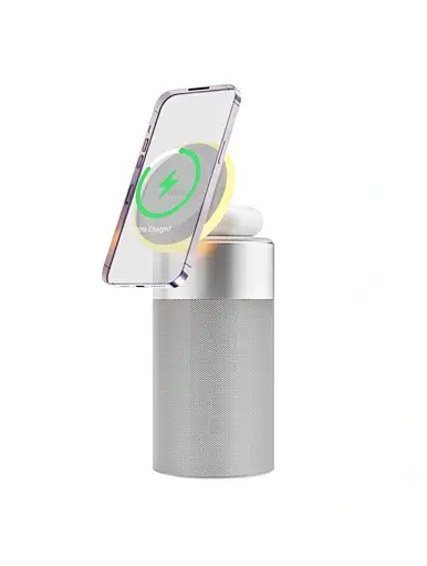 WiWU 15W 3-in-1 Innovation Wireless Charger with Built-in Speaker 