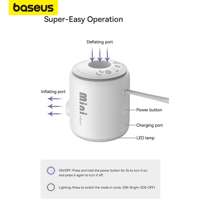 Baseus PocketGo Portable Electric Air Pumper