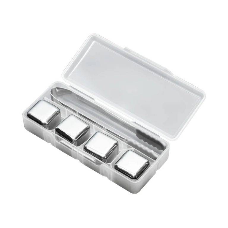 Circle Joy Premium Stainless Steel Reusable Ice Cubes 4pc