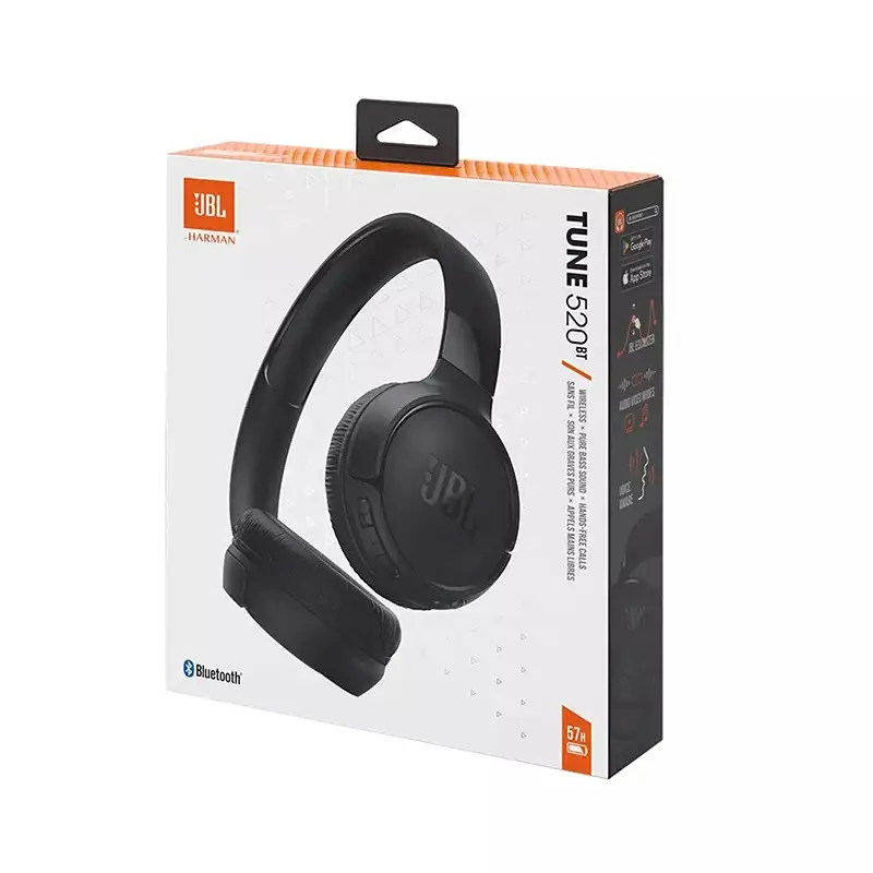 JBL Tune 520BT Over-Ear Wireless Bluetooth Headphones