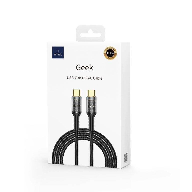 WiWU Wi-C016 Geek Series 100W USB-C to USB-C Fast Charging Cable
