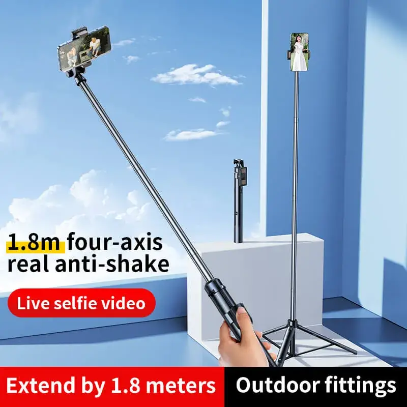 RTAKO Q052 Extendable Selfie Stick with Face Tracking and Wireless Remote