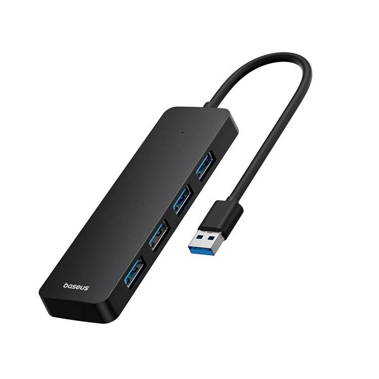 Baseus UltraJoy Series 4-Port USB-A Hub: Versatile USB3.0 Docking Station with Extended 100cm Cable 