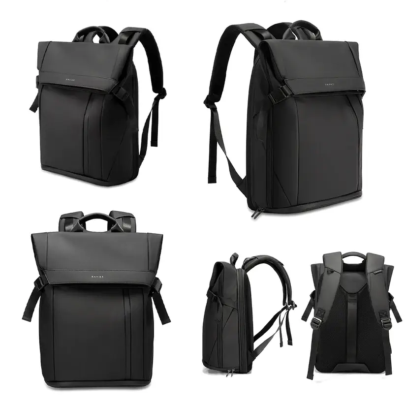 BANGE BG-7700 Elevate Your Hustle Premium Business Backpack for 15.6" Laptops (Black)