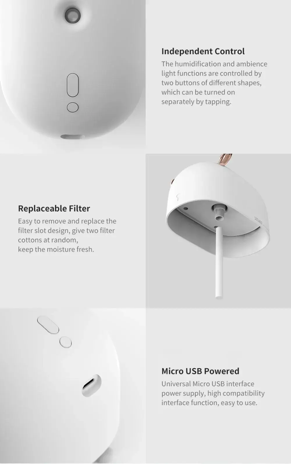 Xiaomi Mijia SOTHING DSHJ-H-009 260ml Deer-Shaped Ultrasonic Humidifier