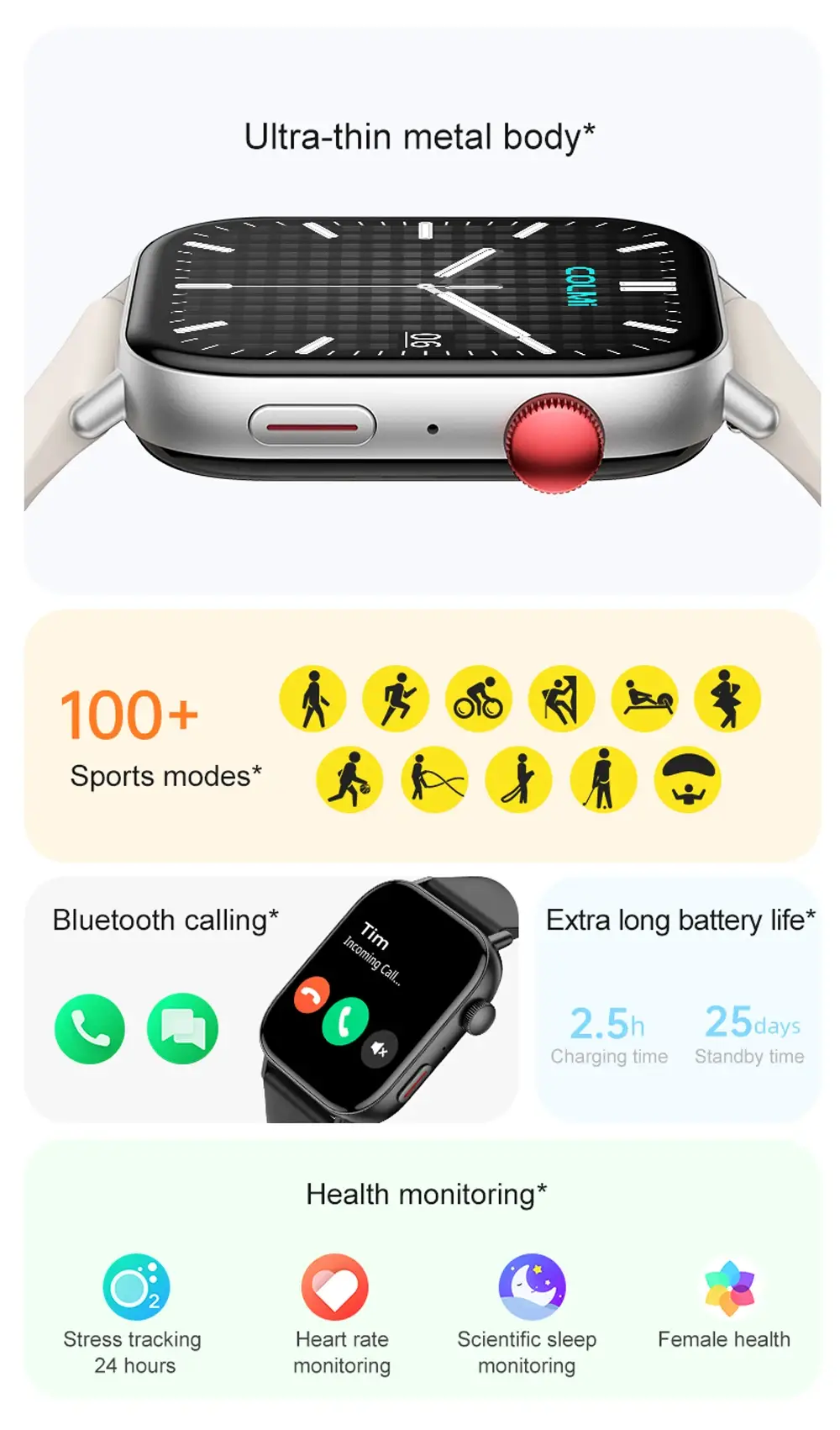 COLMI C8 Max Bluetooth Calling Smart Watch
