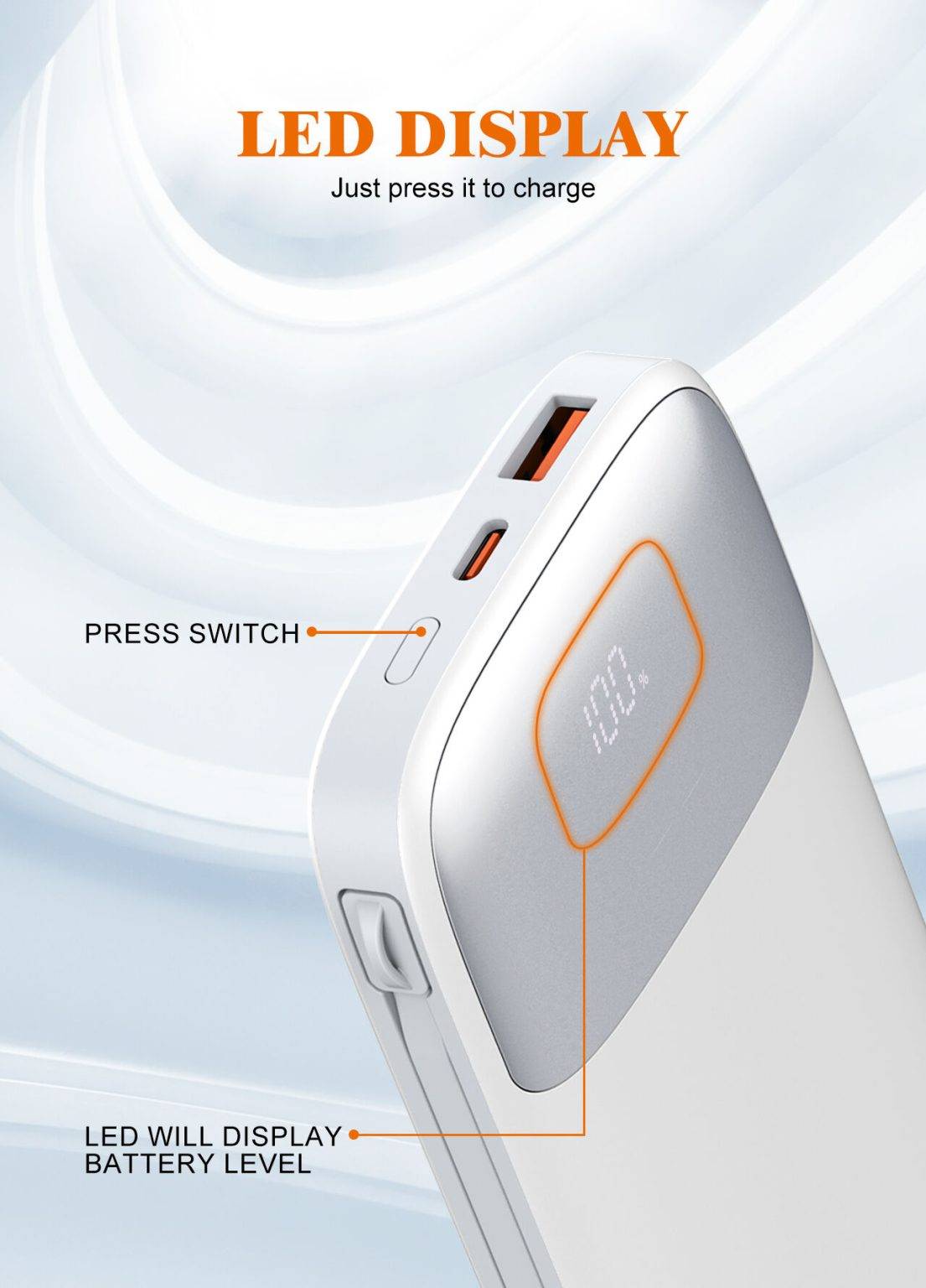 LDNIO PQ19 10000mAh 22.5W Fast Charging Power Bank