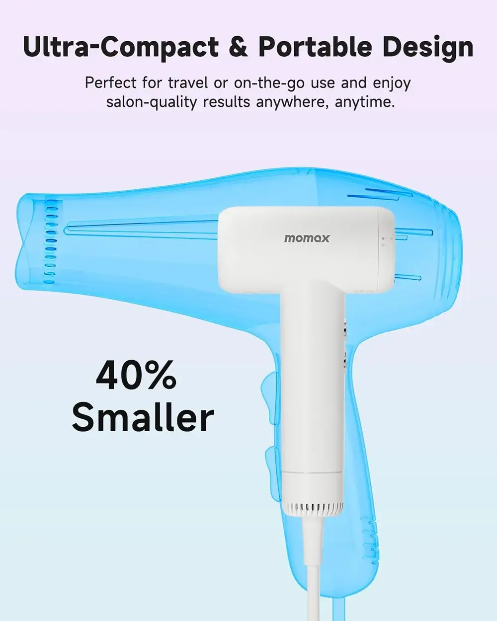 Momax 1-Care Hair Mini Ultra Speed Ion Hair Dryer