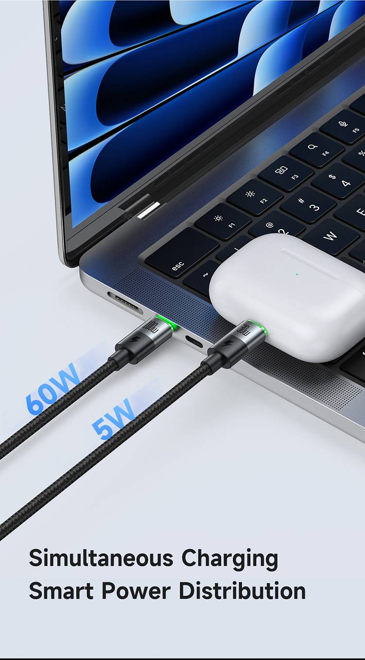 McDodo CA-6700 2-in-1 Fast Charging Cable 100W USB-C to USB-C & Lightning