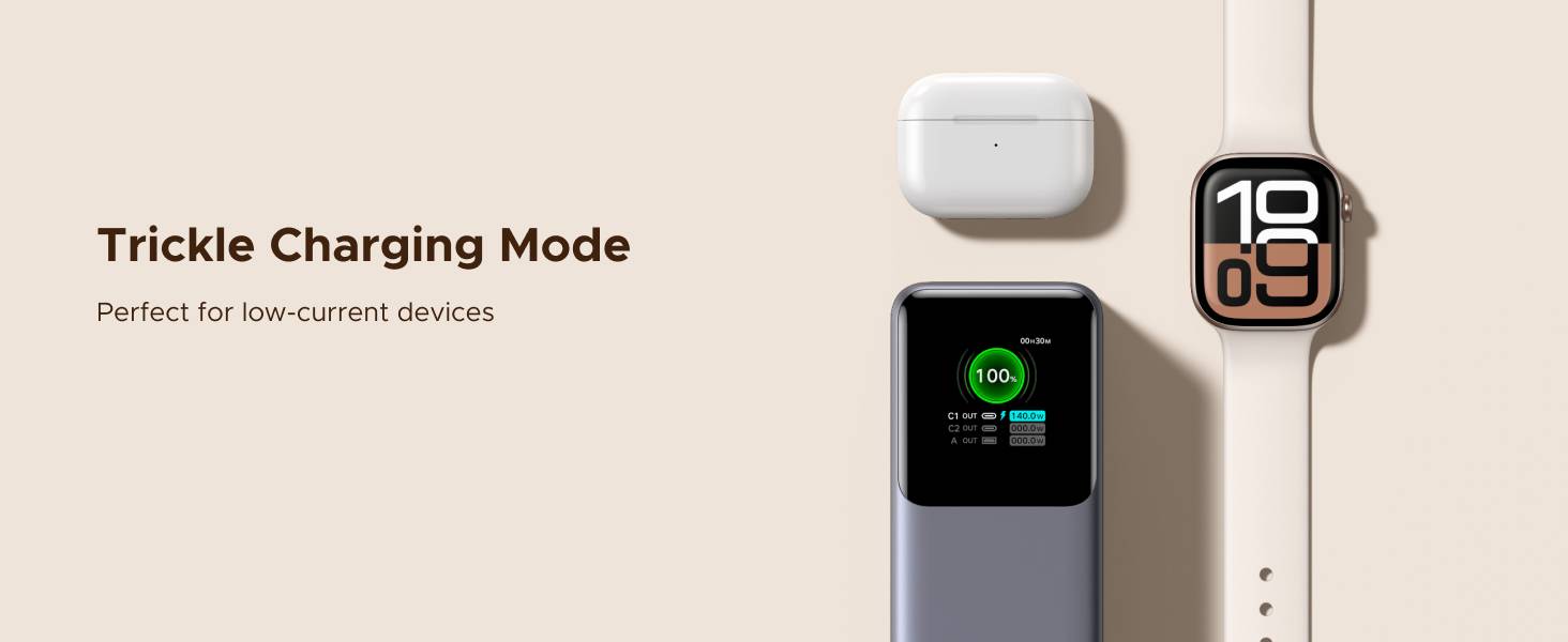 UGREEN Nexode 20000mAh 165W Power Bank with Built-in Retractable USB-C Cable