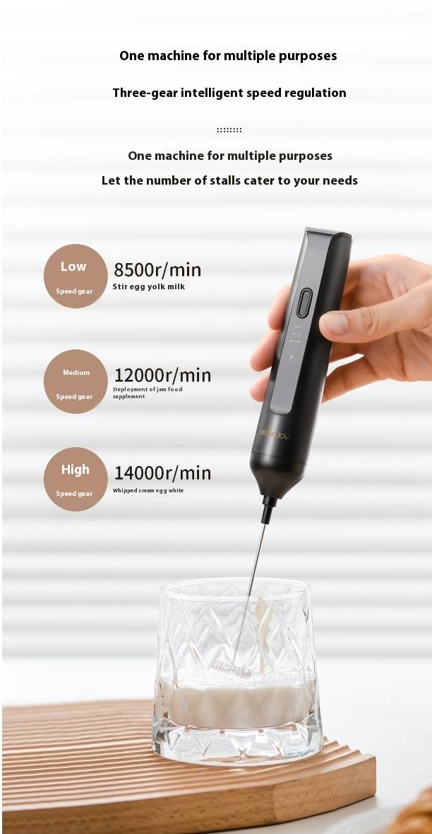 Circle Joy M3 Rechargeable Milk Frother & Egg Beater